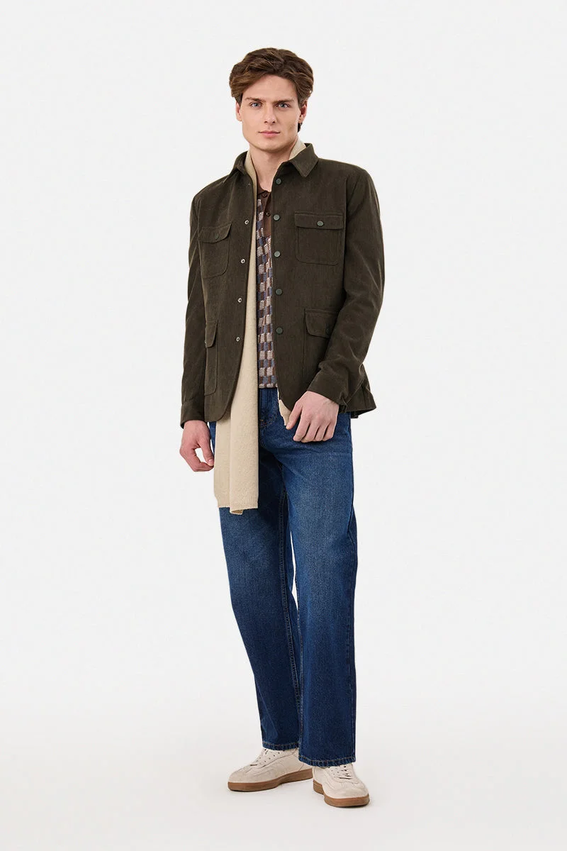 سنيتش Snap Button Corduroy Luxe Jacket